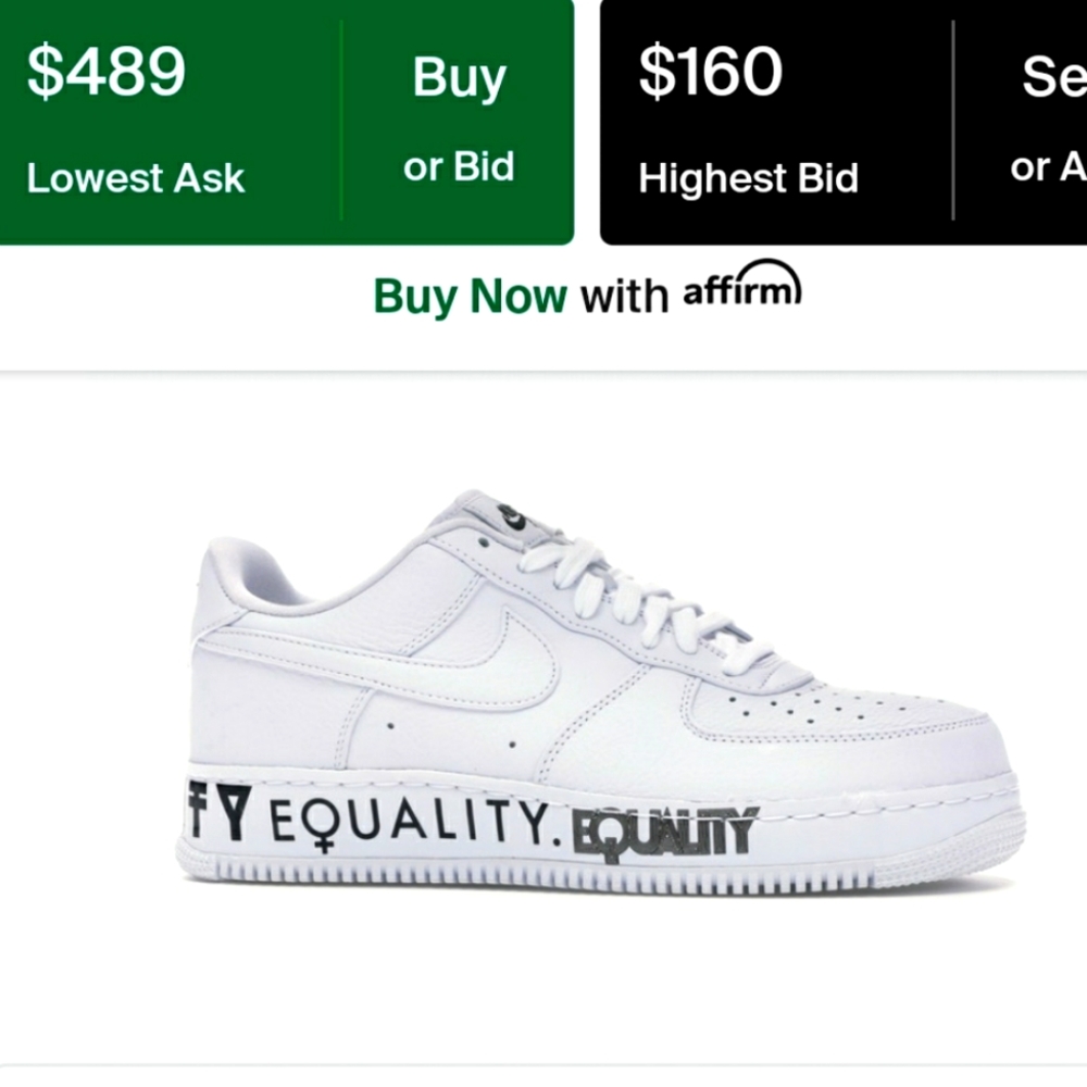 NWT Men's Nike AF1 CMFT ""Equality"